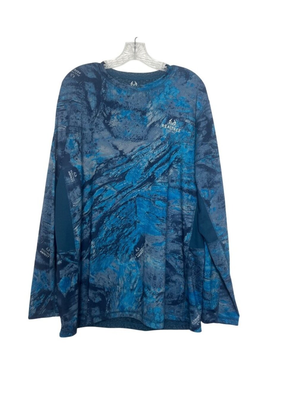 Realtree Fishing Long Sleeve Shirt XL Blue Fall Casual